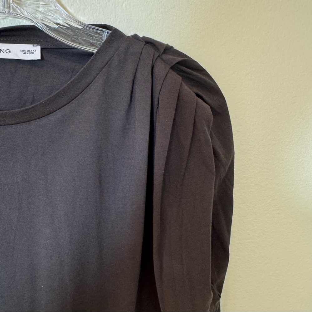 Mango Modal T-Shirt with Ruffled Shoulders - Picture 8 of 10